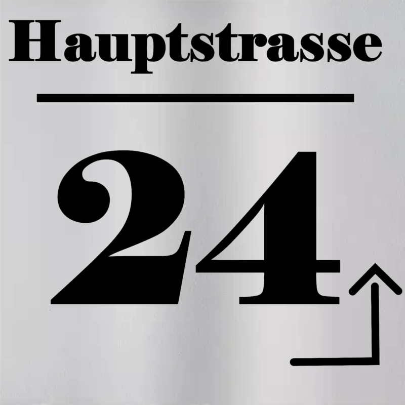 Hausnummer Individuell 10x10 Edelstahl Schild graviert Motiv Geschenk wetterfest – Bild 9