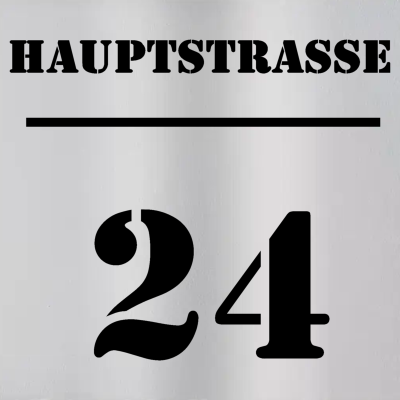 Hausnummer Individuell 10x10 Edelstahl Schild graviert Motiv Geschenk wetterfest – Bild 8