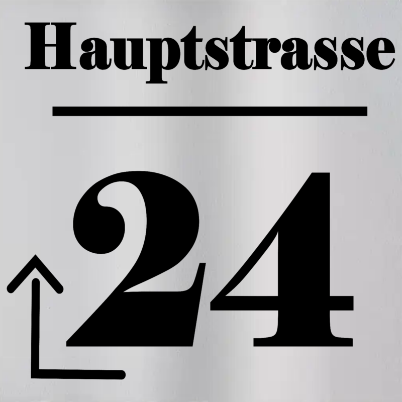 Hausnummer Individuell 10x10 Edelstahl Schild graviert Motiv Geschenk wetterfest – Bild 7