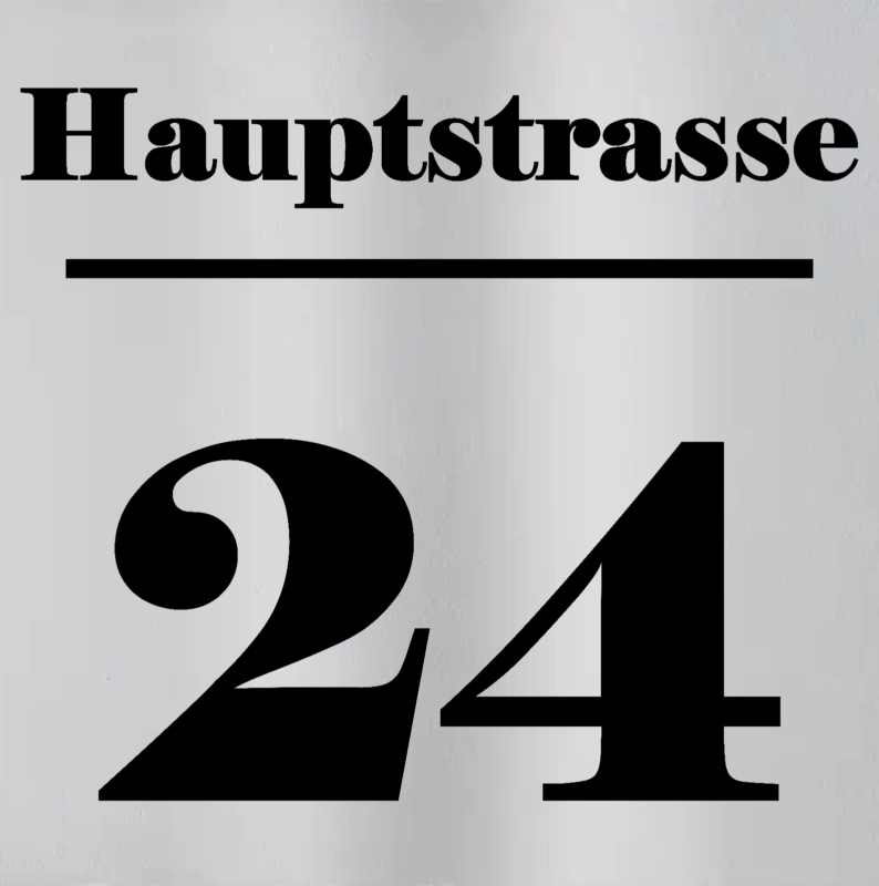 Hausnummer Individuell 10x10 Edelstahl Schild graviert Motiv Geschenk wetterfest – Bild 5