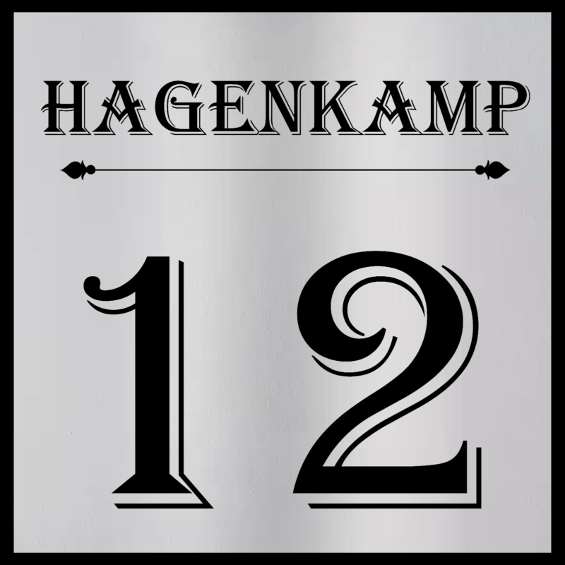 Hausnummer Individuell 10x10 Edelstahl Schild graviert Motiv Geschenk wetterfest – Bild 2