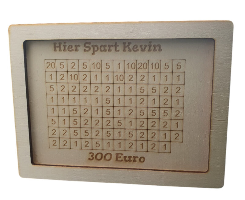 Personalisierte Spardose aus Holz mit Foto & Gravur – Bild 6